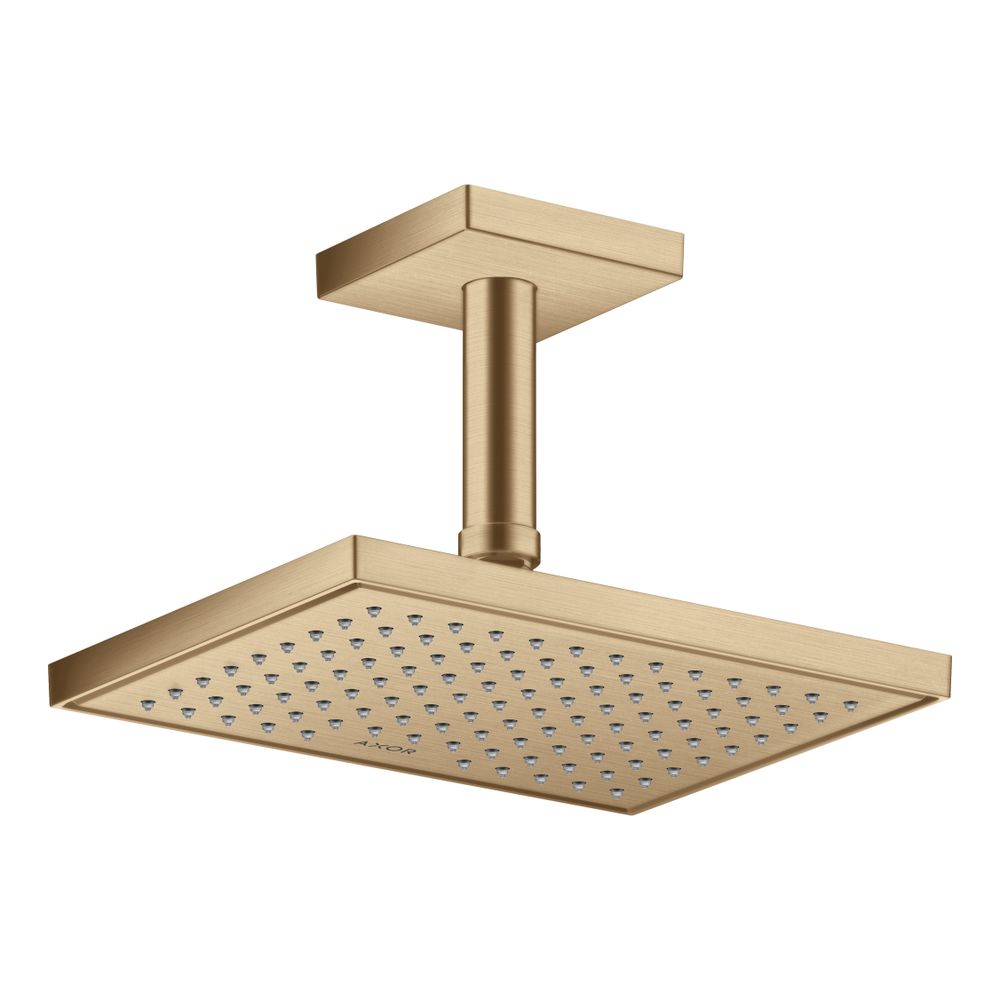 Hansgrohe AXOR ShowerSolutions Deckenanschluss 100mm eckig, DN 15, G 1/2", Brushed ... HANSGROHE-26437140 4059625402740 (Abb. 2)