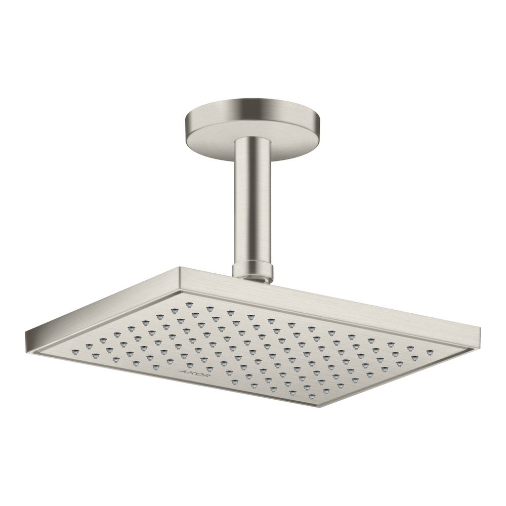 Hansgrohe AXOR ShowerSolutions Deckenanschluss 100mm, DN 15, G 1/2", Edelstahl Opti... HANSGROHE-26432800 4059625124116 (Abb. 2)