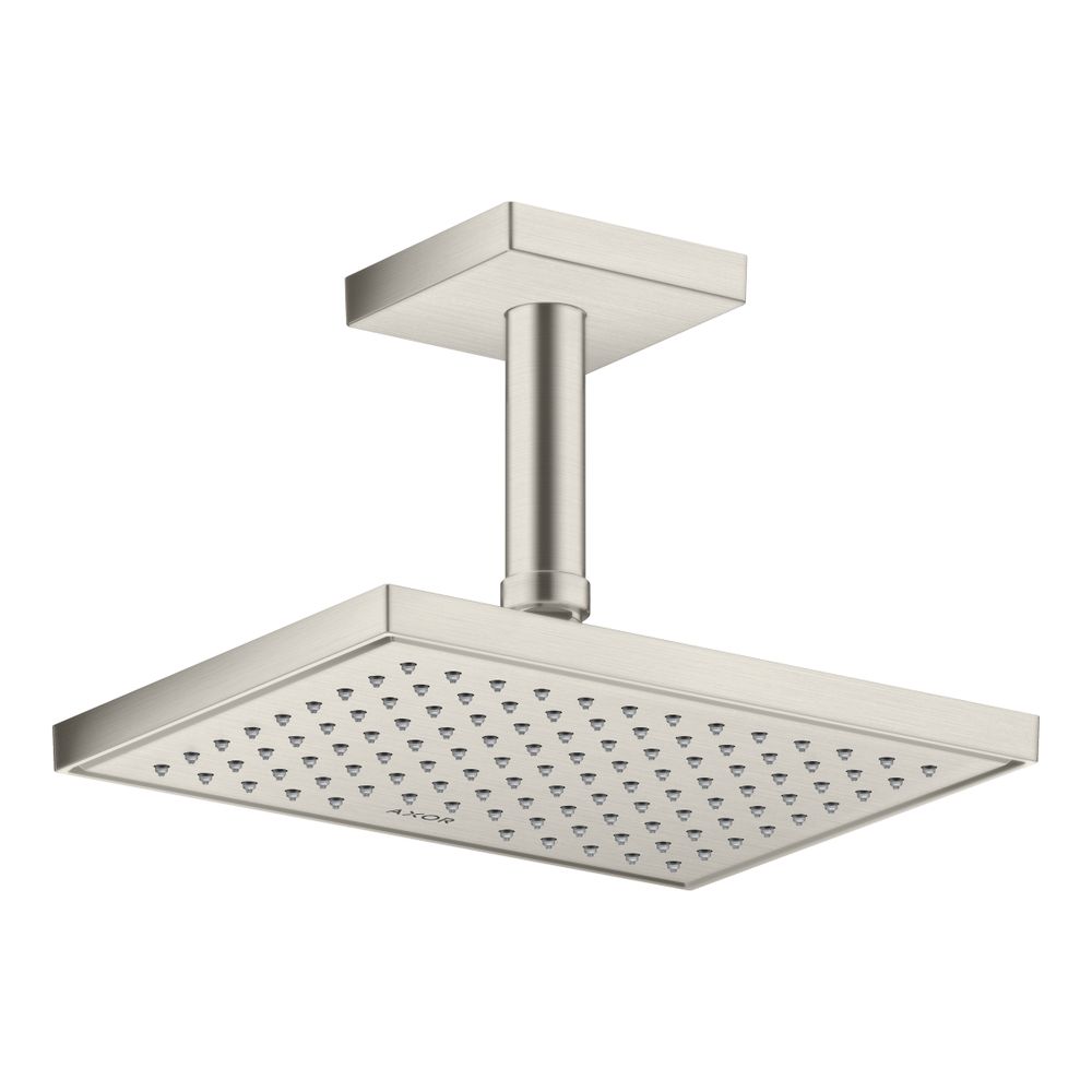 Hansgrohe AXOR ShowerSolutions Deckenanschluss 100mm eckig, DN 15, G 1/2", Edelstah... HANSGROHE-26437800 4059625407356 (Abb. 2)