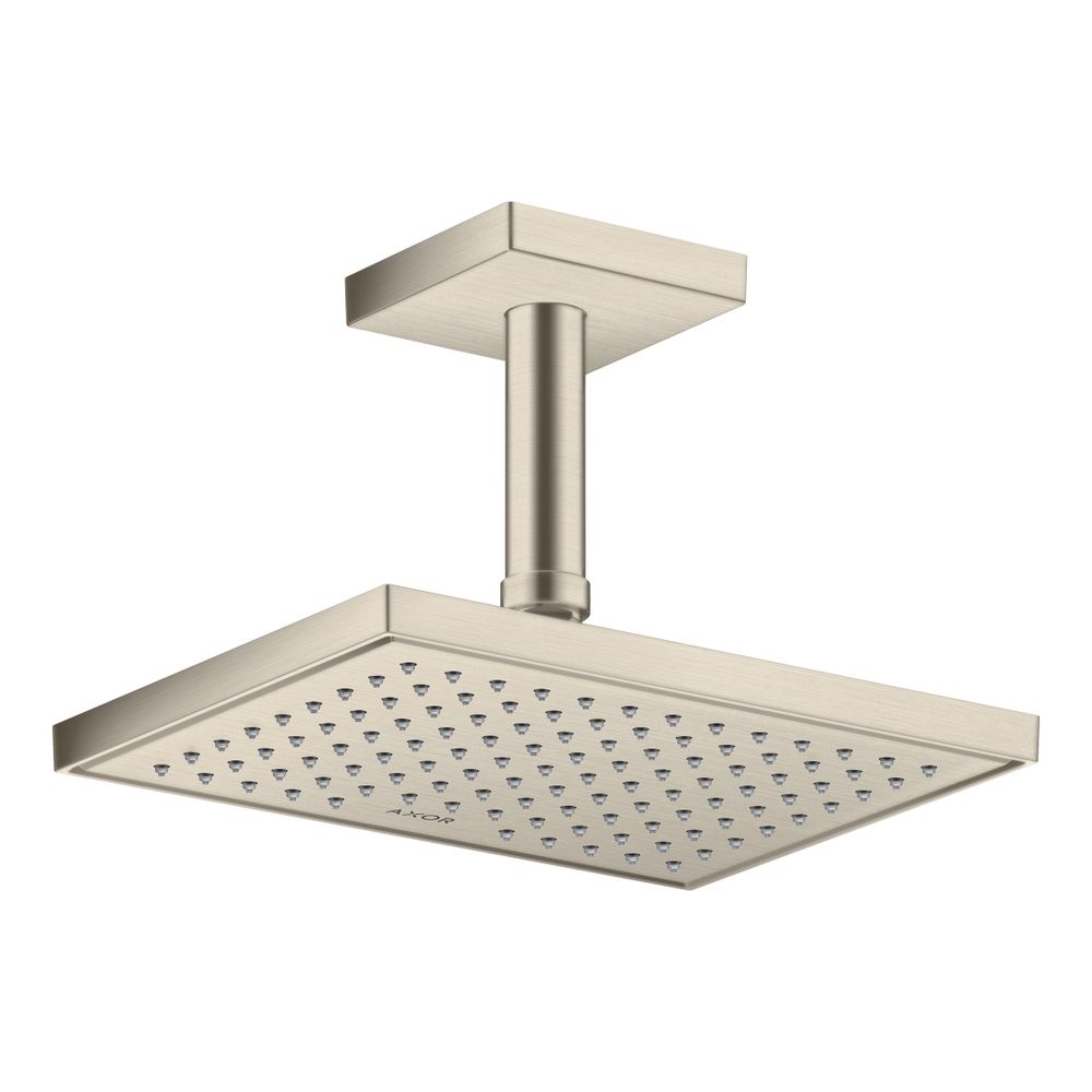 Hansgrohe AXOR ShowerSolutions Deckenanschluss 100mm eckig, DN 15, G 1/2", Brushed ... HANSGROHE-26437820 4059625407332 (Abb. 2)