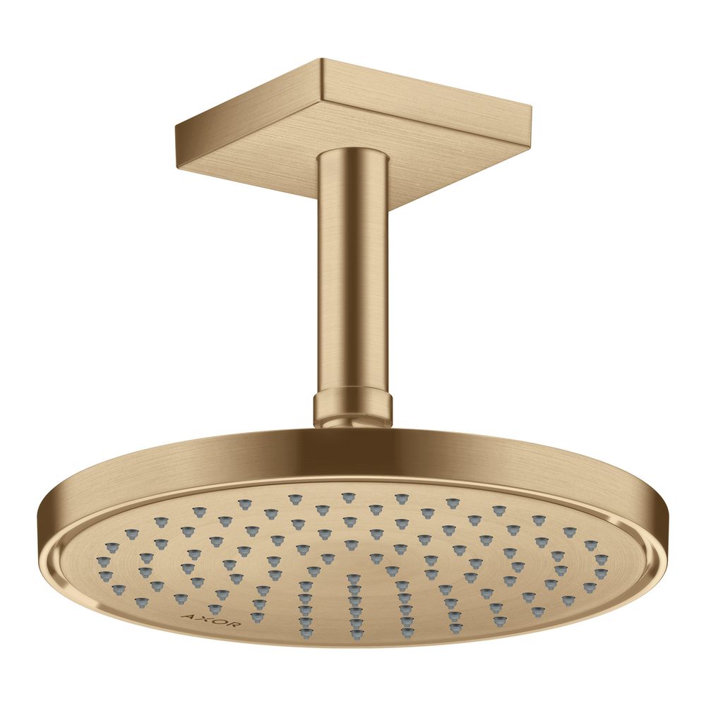 Hansgrohe AXOR ShowerSolutions Deckenanschluss 100mm eckig, DN 15, G 1/2", Brushed ... HANSGROHE-26437140 4059625402740 (Abb. 3)