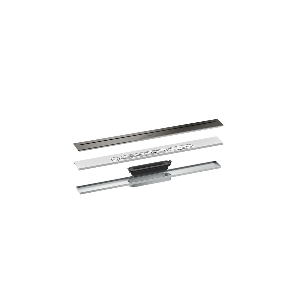 Hansgrohe AXOR Drain Fertigset Duschrinne 700mm, 53l/min, Polished Black Chrome... HANSGROHE-42520330 4059625496206 (Abb. 2)