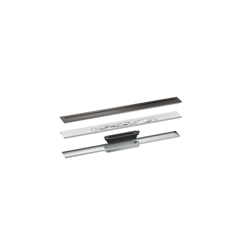 Hansgrohe AXOR Drain Fertigset Duschrinne 700mm, 53l/min, Brushed Black Chrome... HANSGROHE-42520340 4059625480168 (Abb. 2)