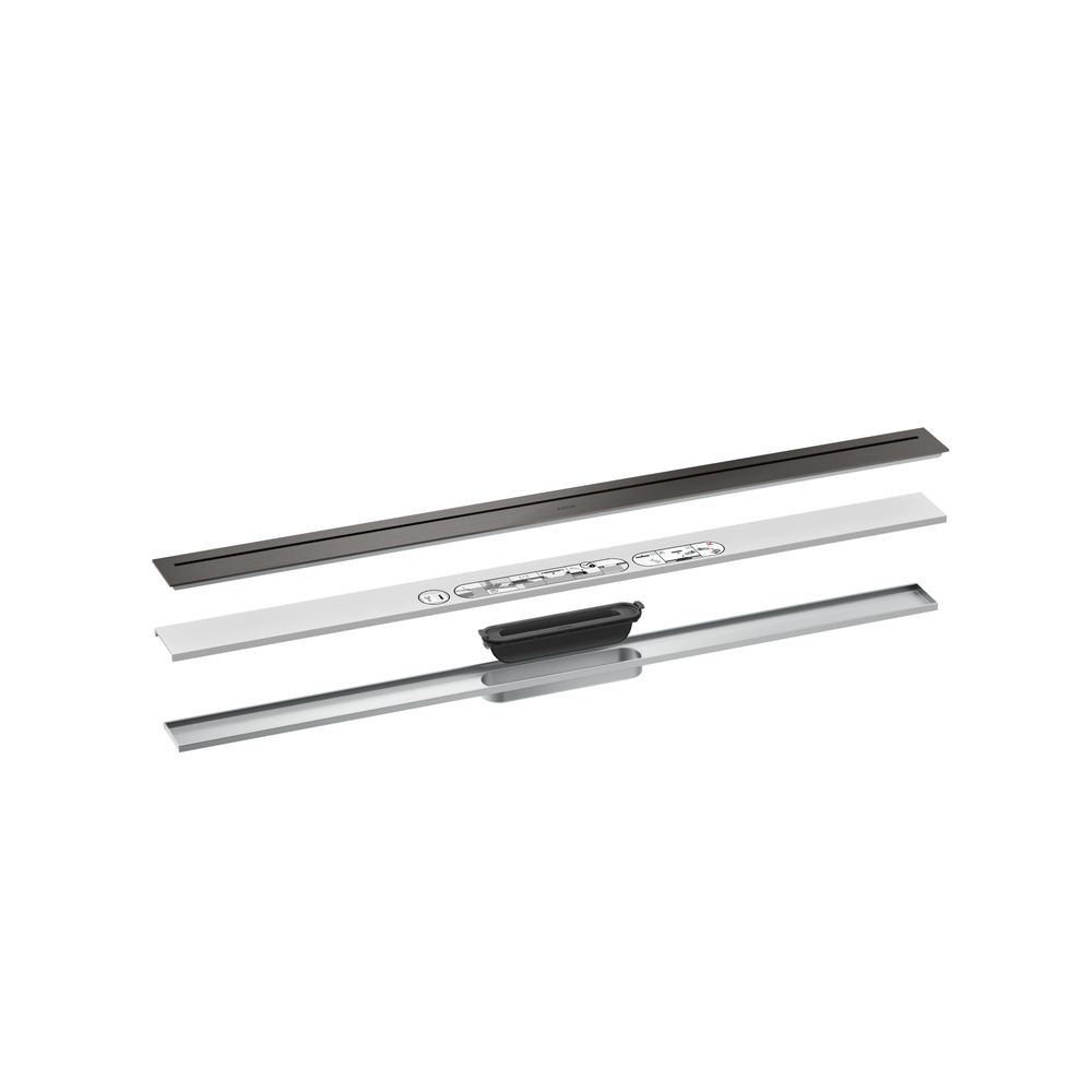 Hansgrohe AXOR Drain Fertigset Duschrinne 1000mm, 53l/min, Brushed Black Chrome... HANSGROHE-42523340 4059625480571 (Abb. 2)