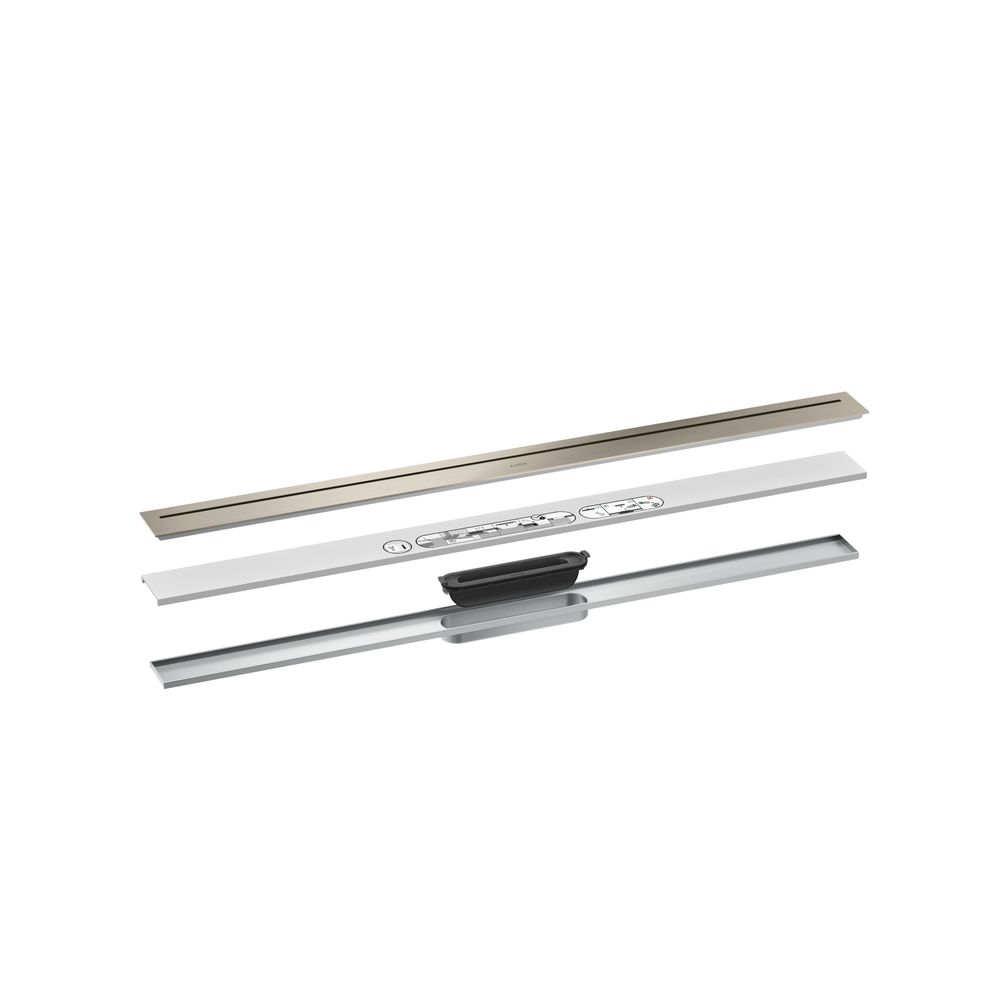 Hansgrohe AXOR Drain Fertigset Duschrinne 1000mm, 53l/min, Brushed Nickel... HANSGROHE-42523820 4059625496350 (Abb. 2)