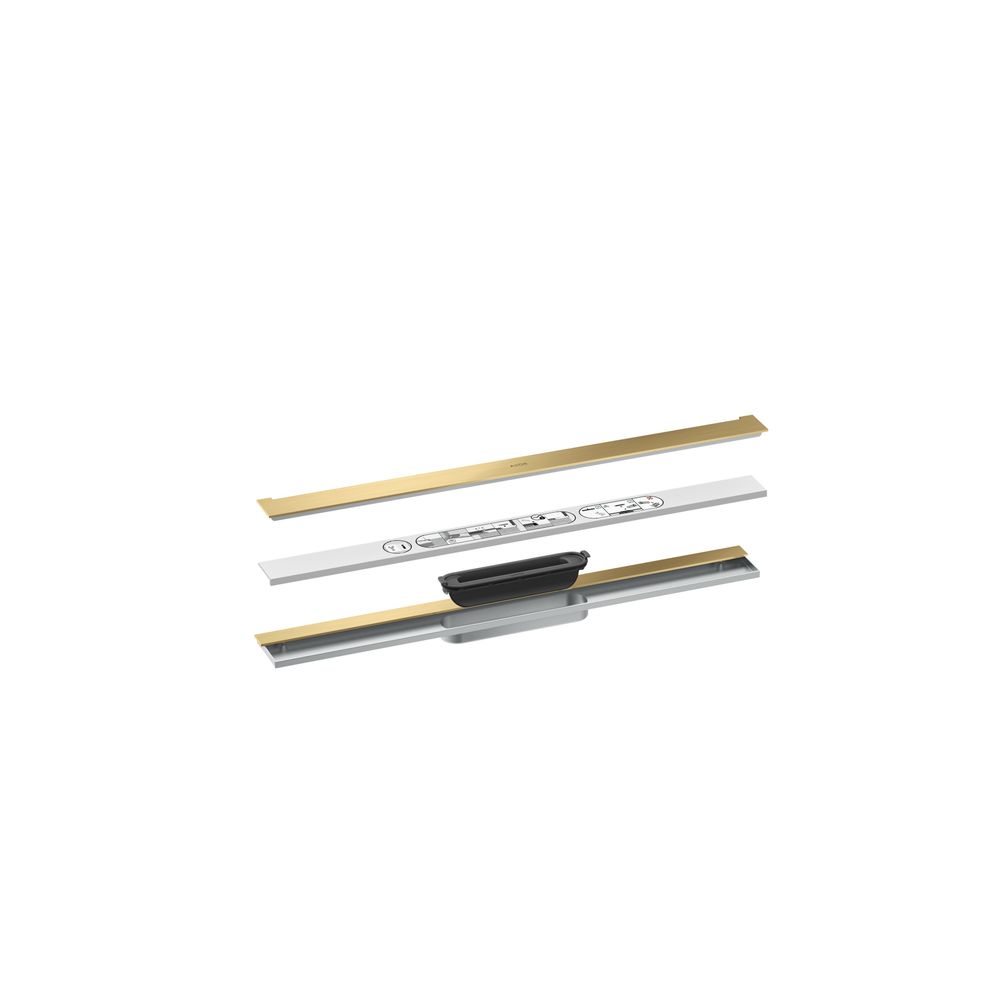 Hansgrohe AXOR Drain Fertigset Duschrinne 700mm zur Wandmontage, 55l/min, Brushed G... HANSGROHE-42525250 4059625496466 (Abb. 2)