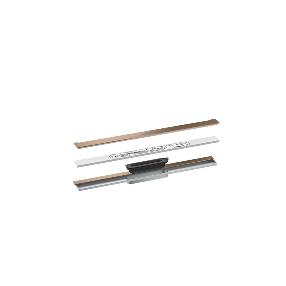 Hansgrohe AXOR Drain Fertigset Duschrinne 700mm zur Wandmontage, 55l/min, Brushed R... HANSGROHE-42525310 4059625496480 (Abb. 2)