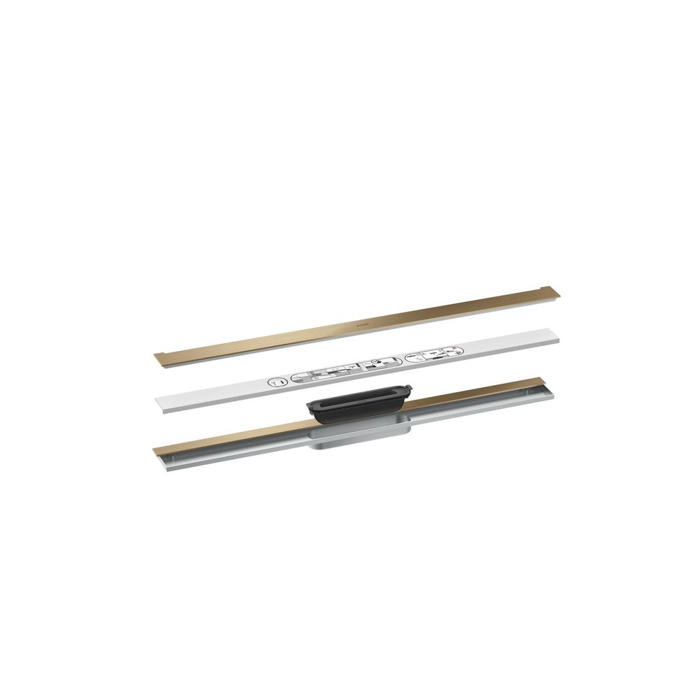 Hansgrohe AXOR Drain Fertigset Duschrinne 800mm zur Wandmontage, 55l/min, Brushed B... HANSGROHE-42526140 4059625481004 (Abb. 2)