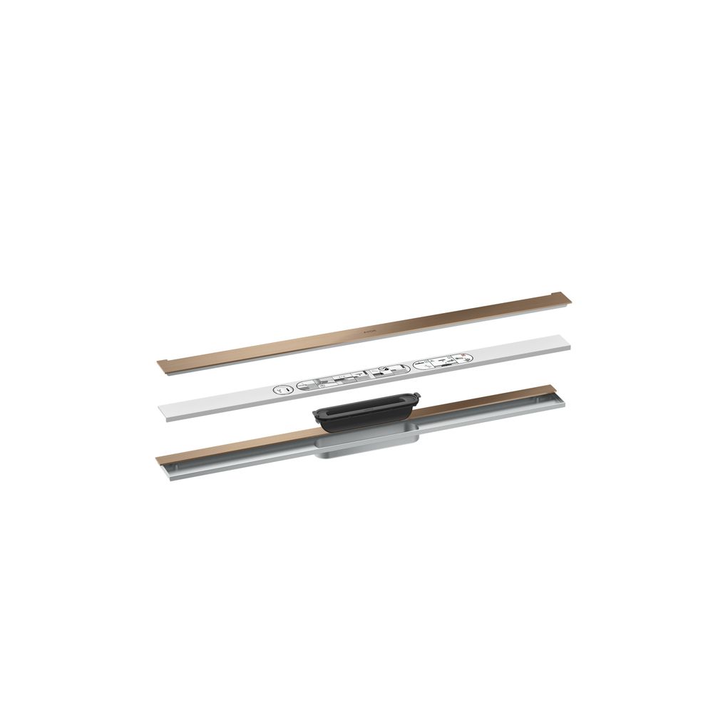 Hansgrohe AXOR Drain Fertigset Duschrinne 800mm zur Wandmontage, 55l/min, Brushed R... HANSGROHE-42526310 4059625496541 (Abb. 2)