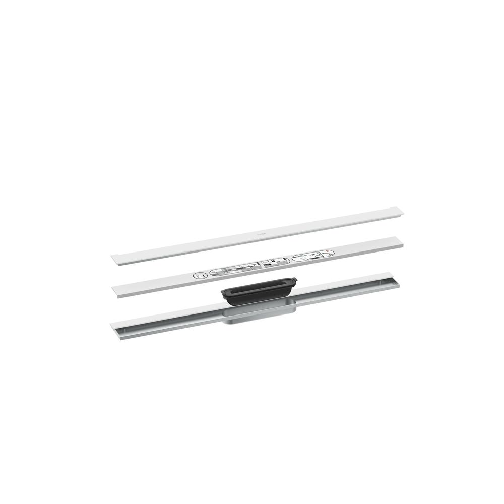 Hansgrohe AXOR Drain Fertigset Duschrinne 800mm zur Wandmontage, 55l/min, Mattweiß... HANSGROHE-42526700 4059625480922 (Abb. 2)
