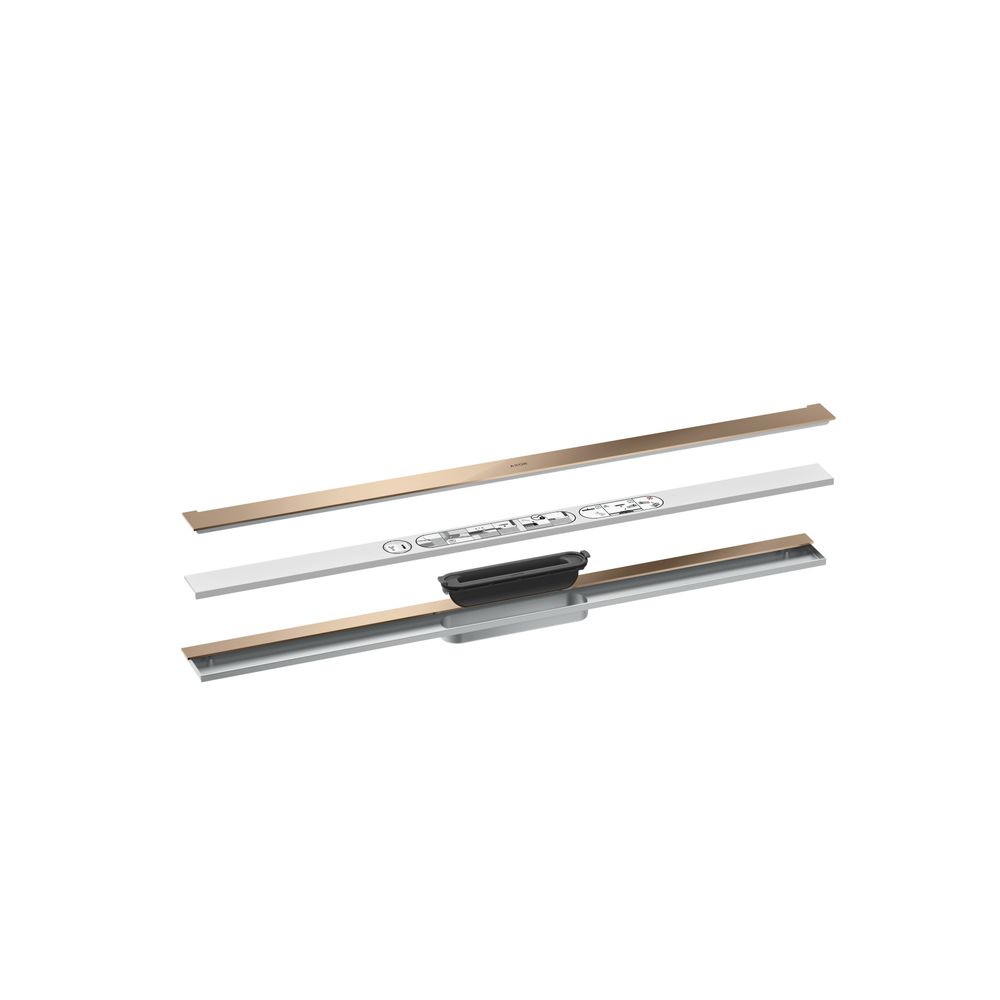 Hansgrohe AXOR Drain Fertigset Duschrinne 900mm zur Wandmontage, 55l/min, Polished ... HANSGROHE-42527300 4059625496725 (Abb. 2)