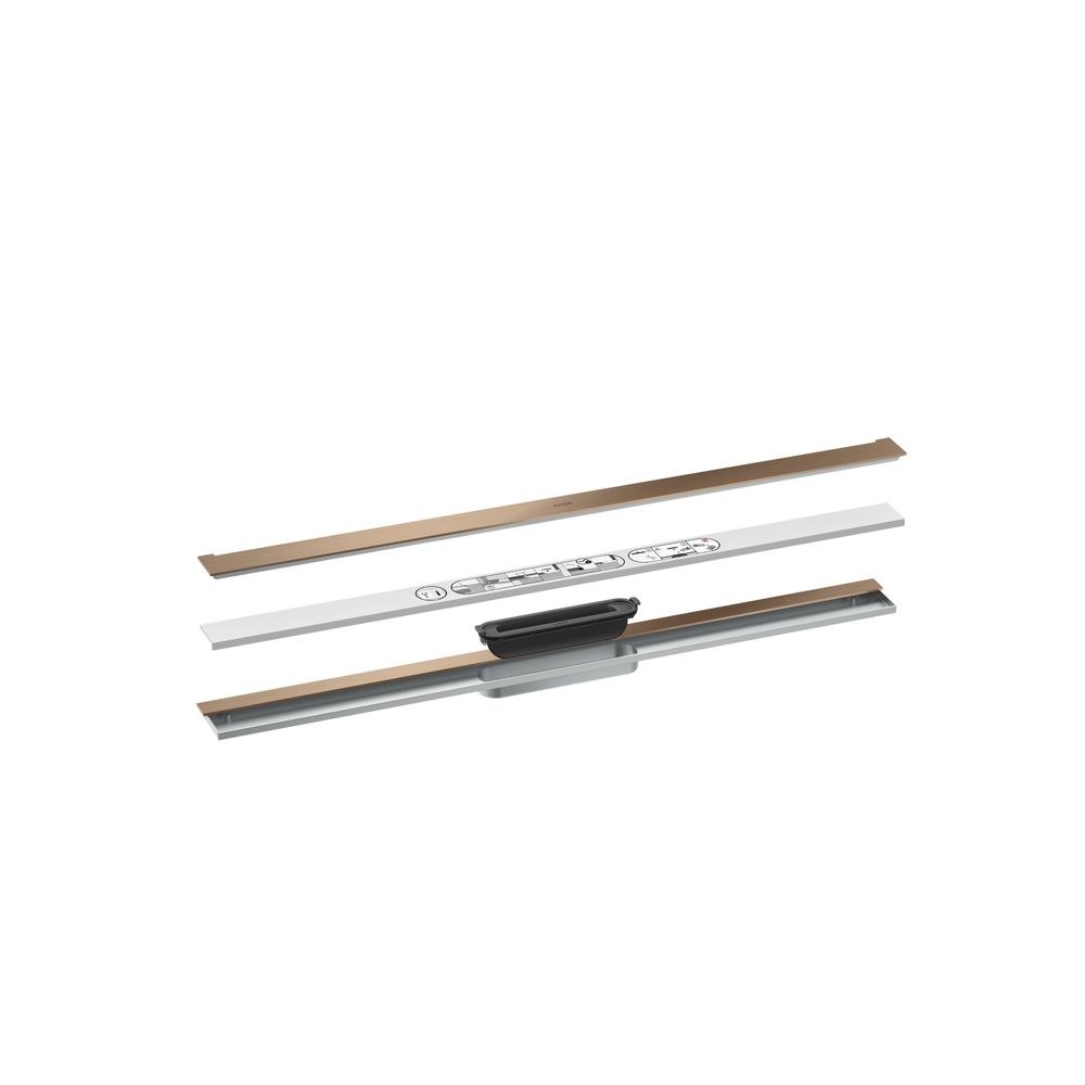 Hansgrohe AXOR Drain Fertigset Duschrinne 900mm zur Wandmontage, 55l/min, Brushed R... HANSGROHE-42527310 4059625496701 (Abb. 2)
