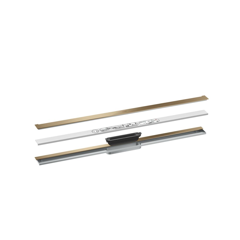 Hansgrohe AXOR Drain Fertigset Duschrinne 1000mm zur Wandmontage, 55l/min, Brushed ... HANSGROHE-42528140 4059625481615 (Abb. 2)