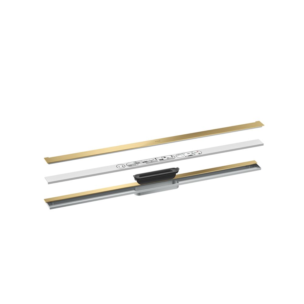 Hansgrohe AXOR Drain Fertigset Duschrinne 1000mm zur Wandmontage, 55l/min, Brushed ... HANSGROHE-42528250 4059625496749 (Abb. 2)
