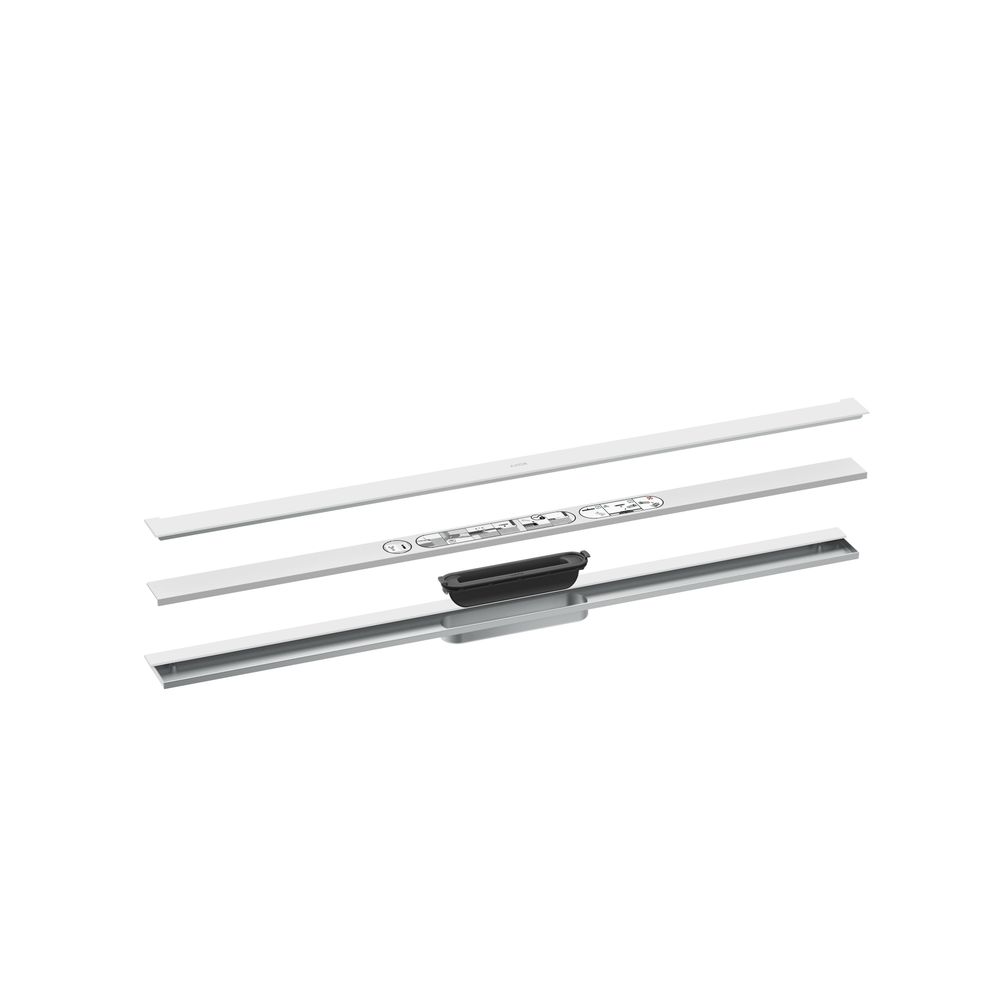 Hansgrohe AXOR Drain Fertigset Duschrinne 1000mm zur Wandmontage, 55l/min, Mattweiß... HANSGROHE-42528700 4059625481530 (Abb. 2)