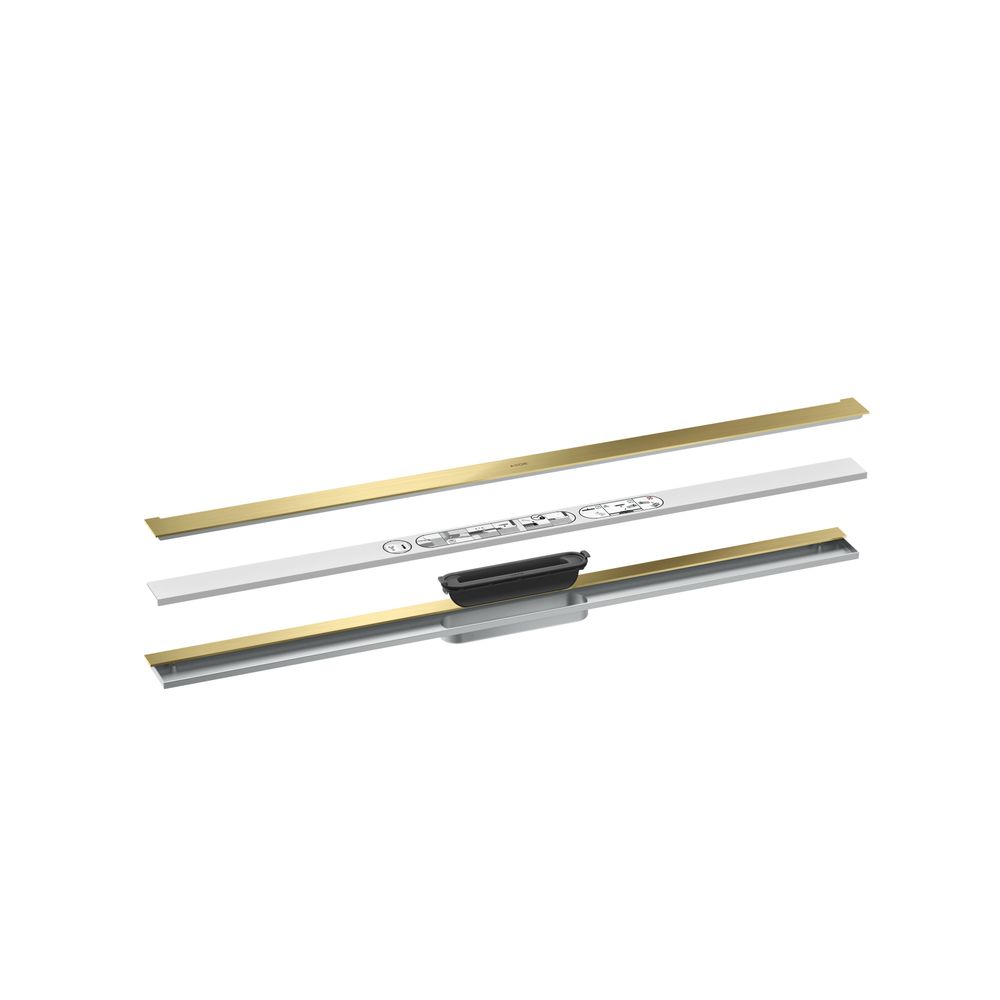 Hansgrohe AXOR Drain Fertigset Duschrinne 1000mm zur Wandmontage, 55l/min, Brushed ... HANSGROHE-42528950 4059625496732 (Abb. 2)