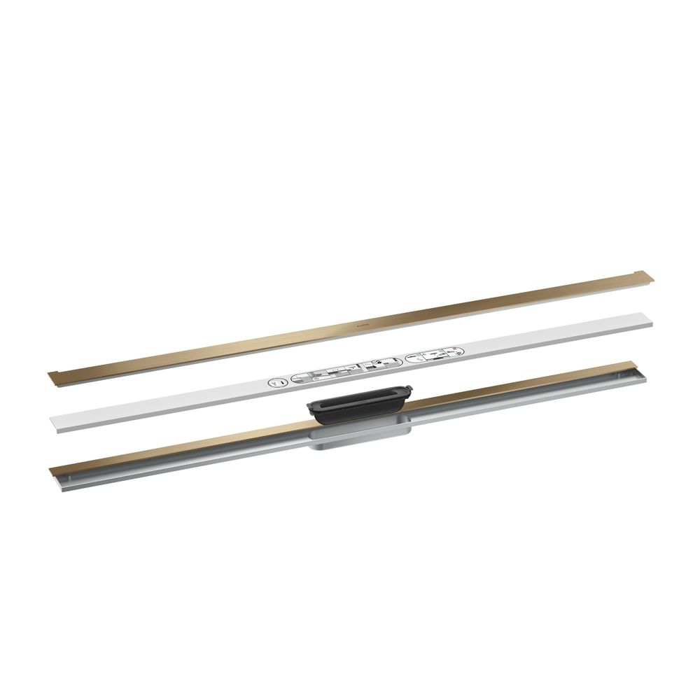 Hansgrohe AXOR Drain Fertigset Duschrinne 1200mm zur Wandmontage, 55l/min, Brushed ... HANSGROHE-42529140 4059625481431 (Abb. 2)