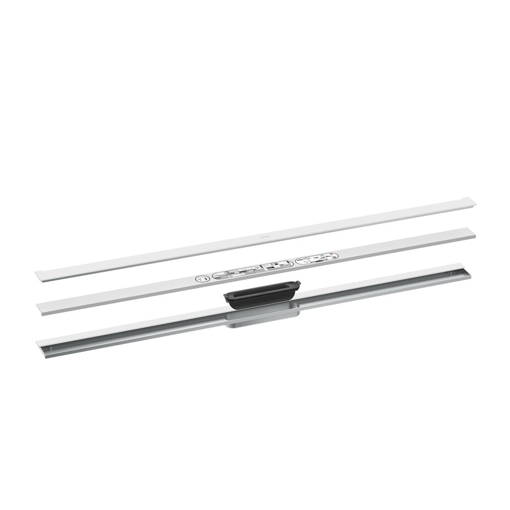 Hansgrohe AXOR Drain Fertigset Duschrinne 1200mm zur Wandmontage, 55l/min, Mattweiß... HANSGROHE-42529700 4059625481356 (Abb. 2)