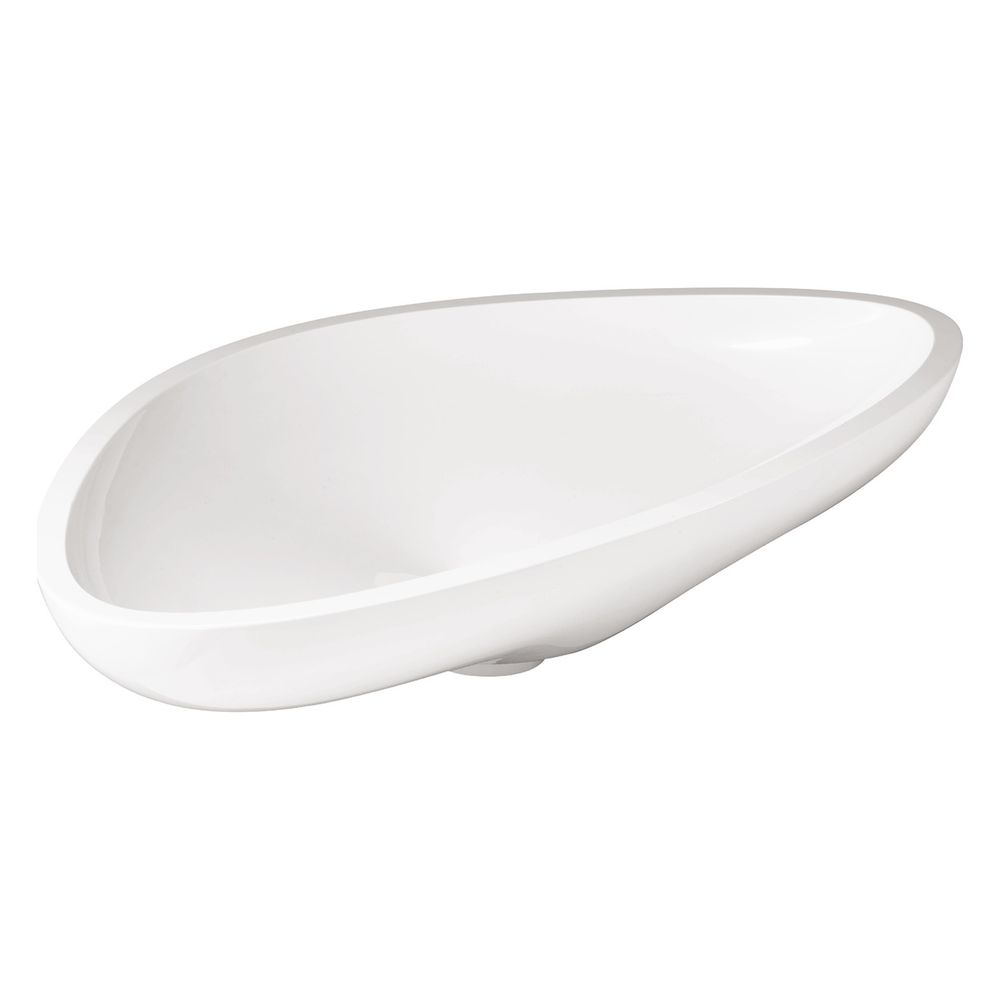 Hansgrohe Waschschüssel AXOR Massaud, Aufsatz, 144x450x800mm, Mineralguss, Weiß... HANSGROHE-42300000 4011097535302 (Abb. 2)