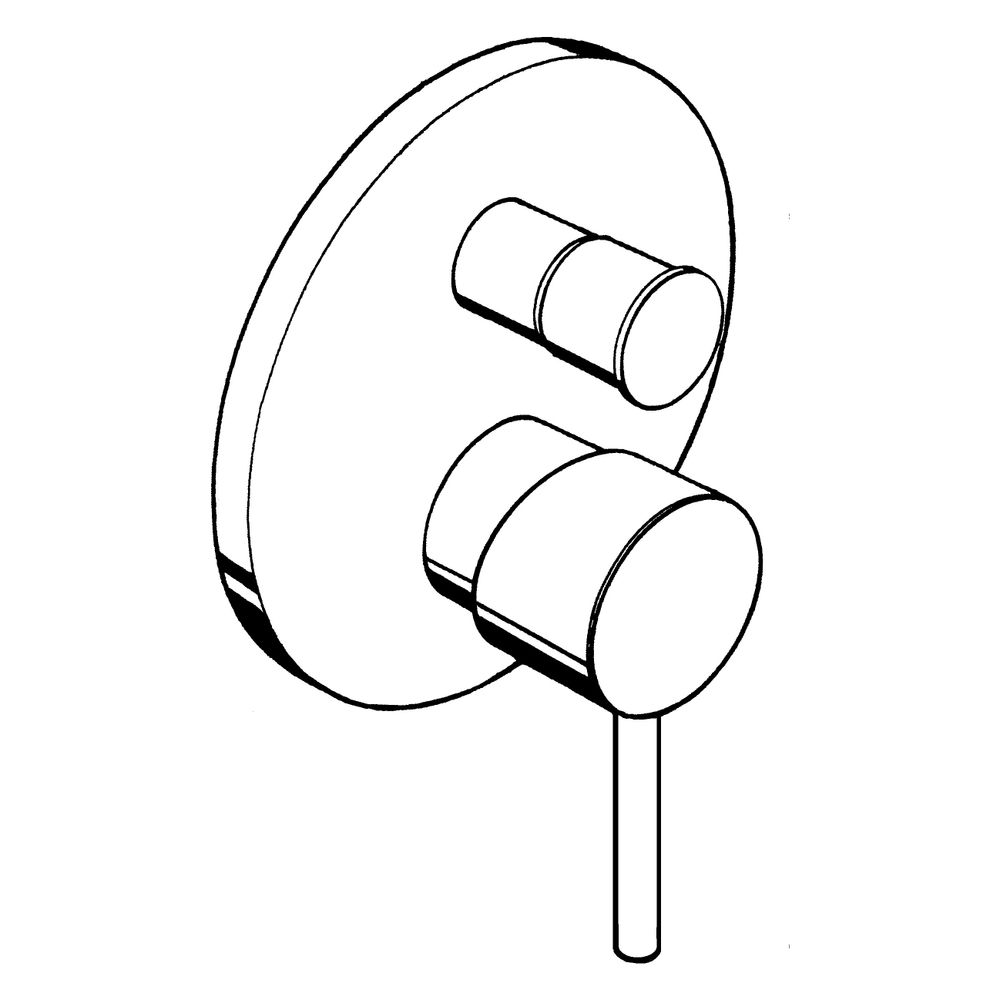 Hansgrohe AXOR Starck Einhebel-Wannenmischer UP, 26l/min, Pin-Griff, integrierter S... HANSGROHE-10418300 4059625137239 (Abb. 3)