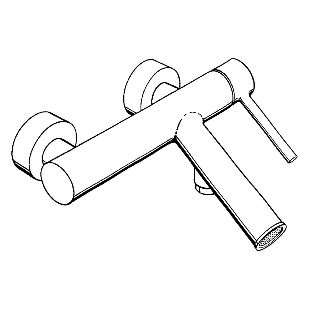 Hansgrohe AXOR Starck Einhebel-Wannenmischer Aufputz, 18l/min, Pin-Griff, Brushed R... HANSGROHE-10411310 4011097858692 (Abb. 3)