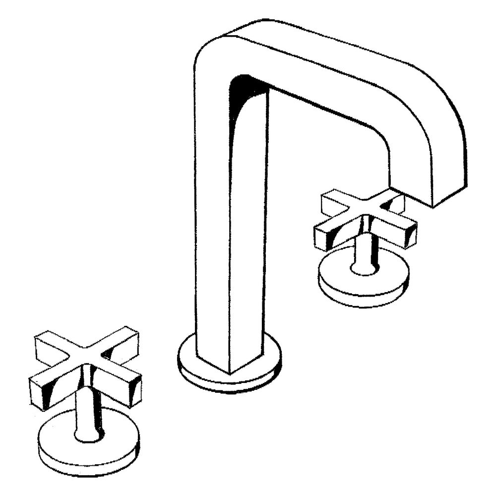 Hansgrohe AXOR Citterio 3-Loch Waschtischarmatur 170, Auslauf 140mm, Kreuzgriffen, ... HANSGROHE-39133140 4011097915777 (Abb. 3)