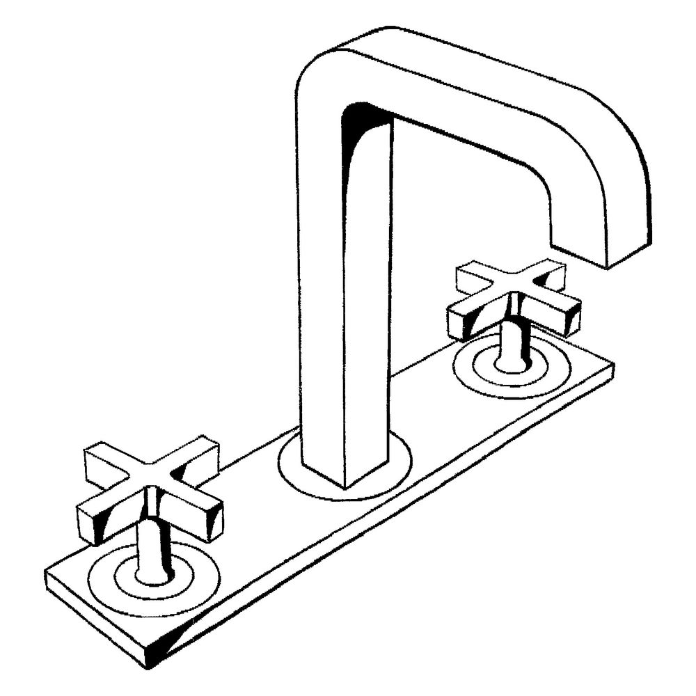 Hansgrohe AXOR Citterio 3-Loch Waschtischarmatur 170, Auslauf 140mm, Kreuzgriffen, ... HANSGROHE-39134800 4011097915975 (Abb. 3)