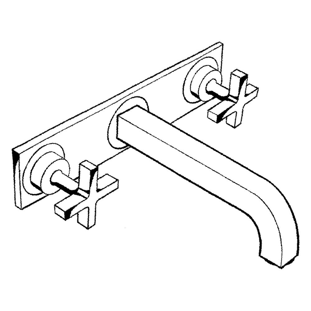 Hansgrohe AXOR Citterio 3-Loch Waschtischarmatur UP für Wandm, Auslauf 226mm, Kreuz... HANSGROHE-39144140 4011097916507 (Abb. 3)