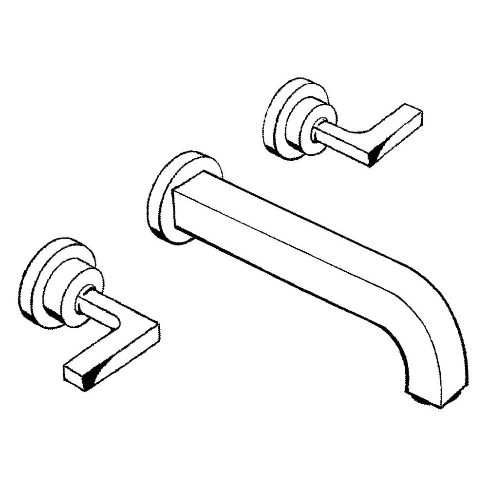 Hansgrohe AXOR Citterio 3-Loch Waschtischarmatur UP für Wandm, Auslauf 222mm, Hebel... HANSGROHE-39147330 4011097916729 (Abb. 3)