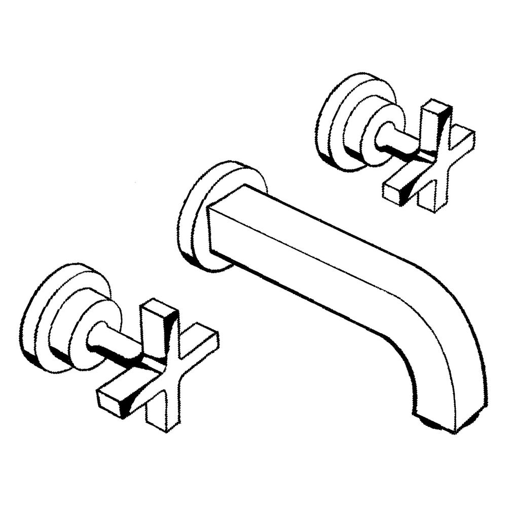 Hansgrohe AXOR Citterio 3-Loch Waschtischarmatur UP für Wandm, Auslauf 162mm, Kreuz... HANSGROHE-39313330 4011097917474 (Abb. 3)