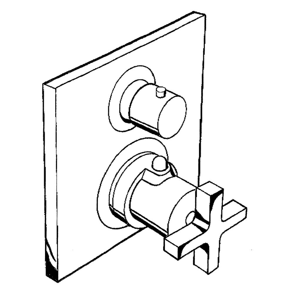 Hansgrohe AXOR Citterio Thermostat Unterputz, 29l/min, Ab- und Umstellventil, Kreuz... HANSGROHE-39725800 4011097921792 (Abb. 4)