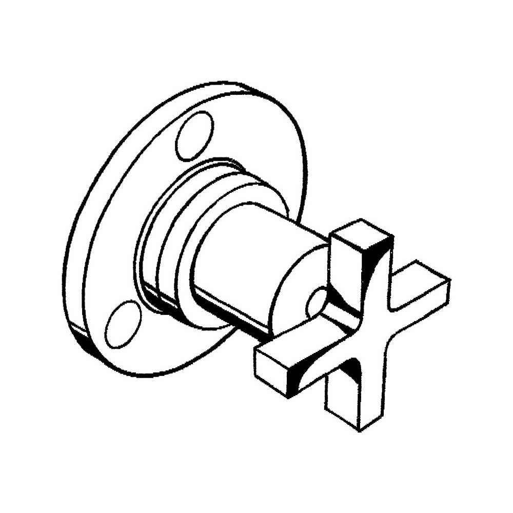 Hansgrohe AXOR Citterio Ab- und Umstellventil Trio, Quattro Unterputz DN 20, Kreuzg... HANSGROHE-39925950 4011097923185 (Abb. 5)