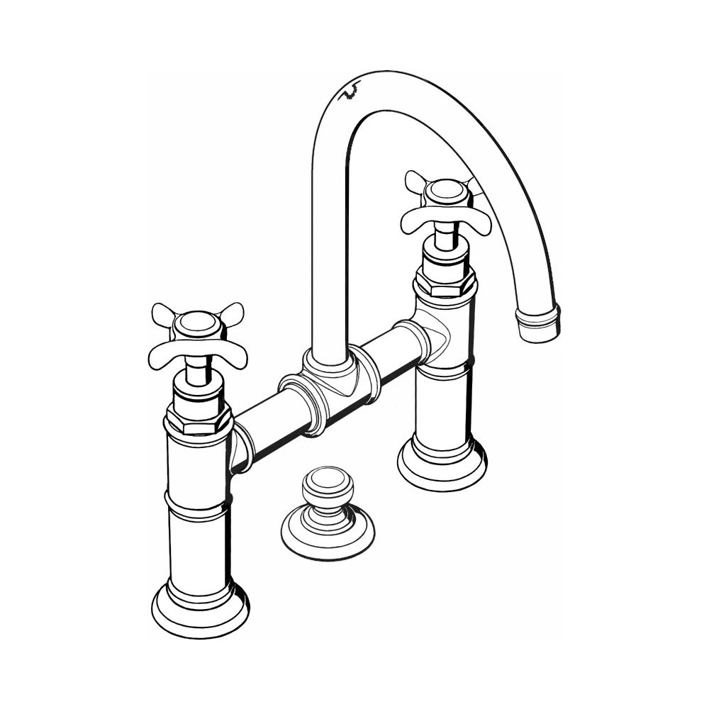 Hansgrohe AXOR Montreux 2-Griff Waschtischarmatur 220mm, 5l/min, Kreuzgriffen, Zugs... HANSGROHE-16510330 4011097879390 (Abb. 3)