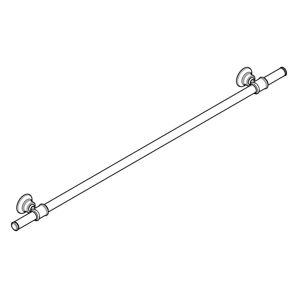 Hansgrohe AXOR Montreux Badetuchhalter 983mm, 800mm Bohrabstand, Metall, Brushed Ni... HANSGROHE-42080820 4011097516509 (Abb. 4)