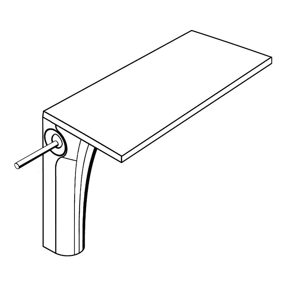 Hansgrohe AXOR Massaud Einhebel-Waschtischmischer 220mm, 4l/min, für Aufsatzwaschti... HANSGROHE-18020000 4011097523002 (Abb. 5)