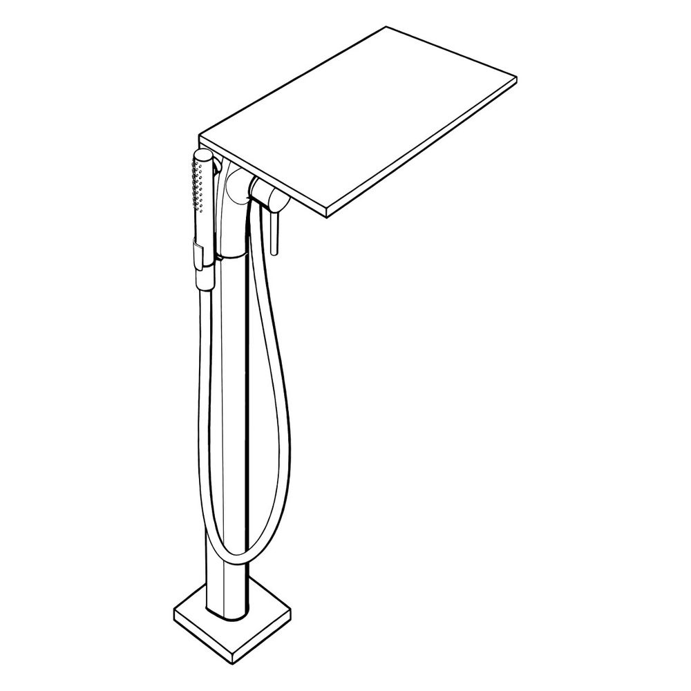 Hansgrohe AXOR Massaud Einhebel-Wannenmischer bodenstehend, 17l/min, Brushed Red Go... HANSGROHE-18450310 4011097814476 (Abb. 4)