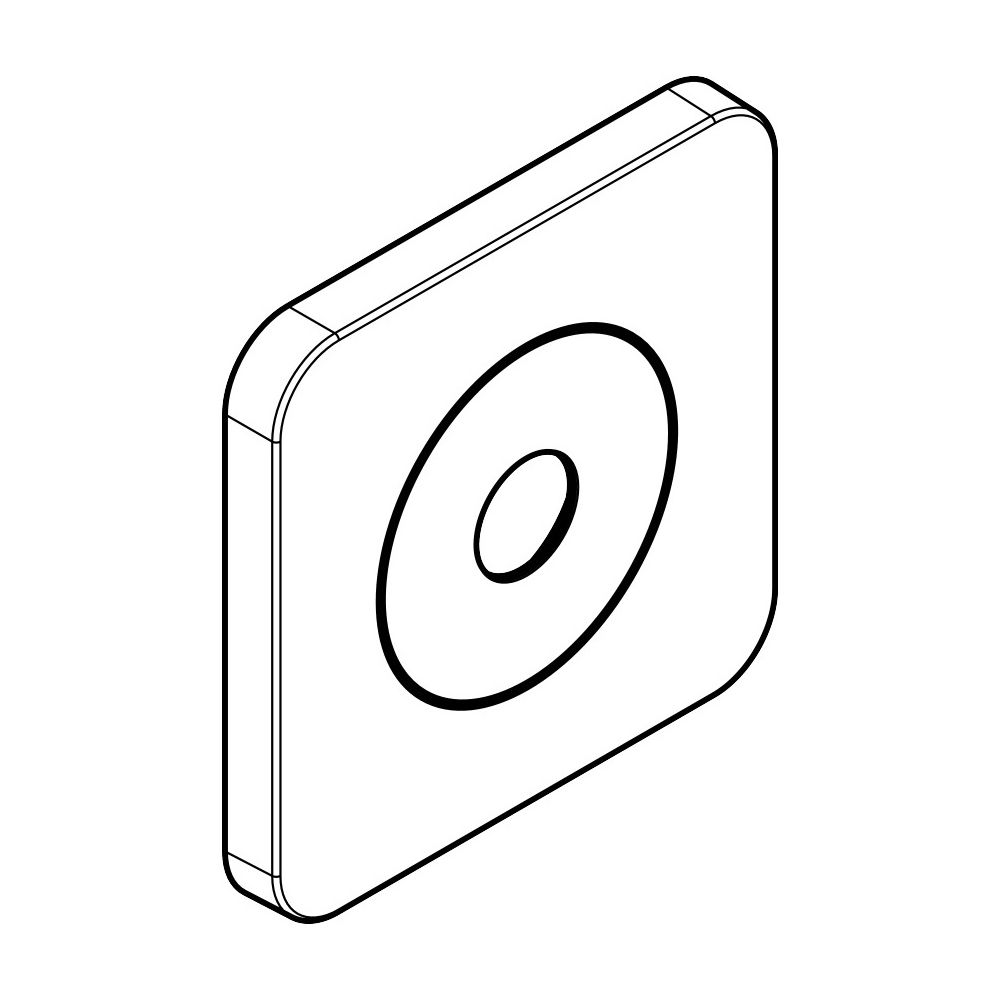 Hansgrohe AXOR Deckenrosette für Citterio C 120/120 softsquare, Brushed Bronze, 288... HANSGROHE-28802140 4059625584866 (Abb. 3)