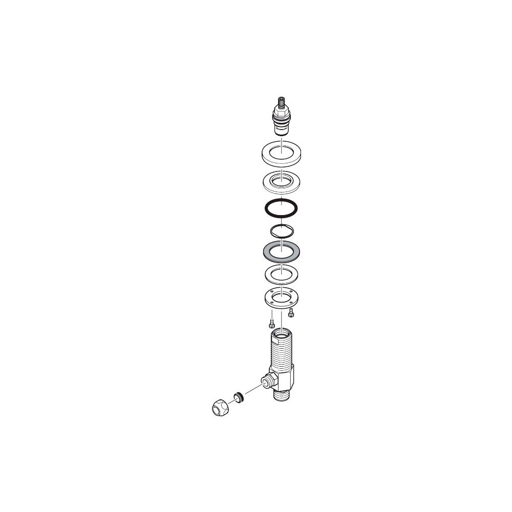Hansgrohe Absperrventill 3-Loch Waschtischarmatur, Chrom, 92933000... HANSGROHE-92933000 4011097203645 (Abb. 2)