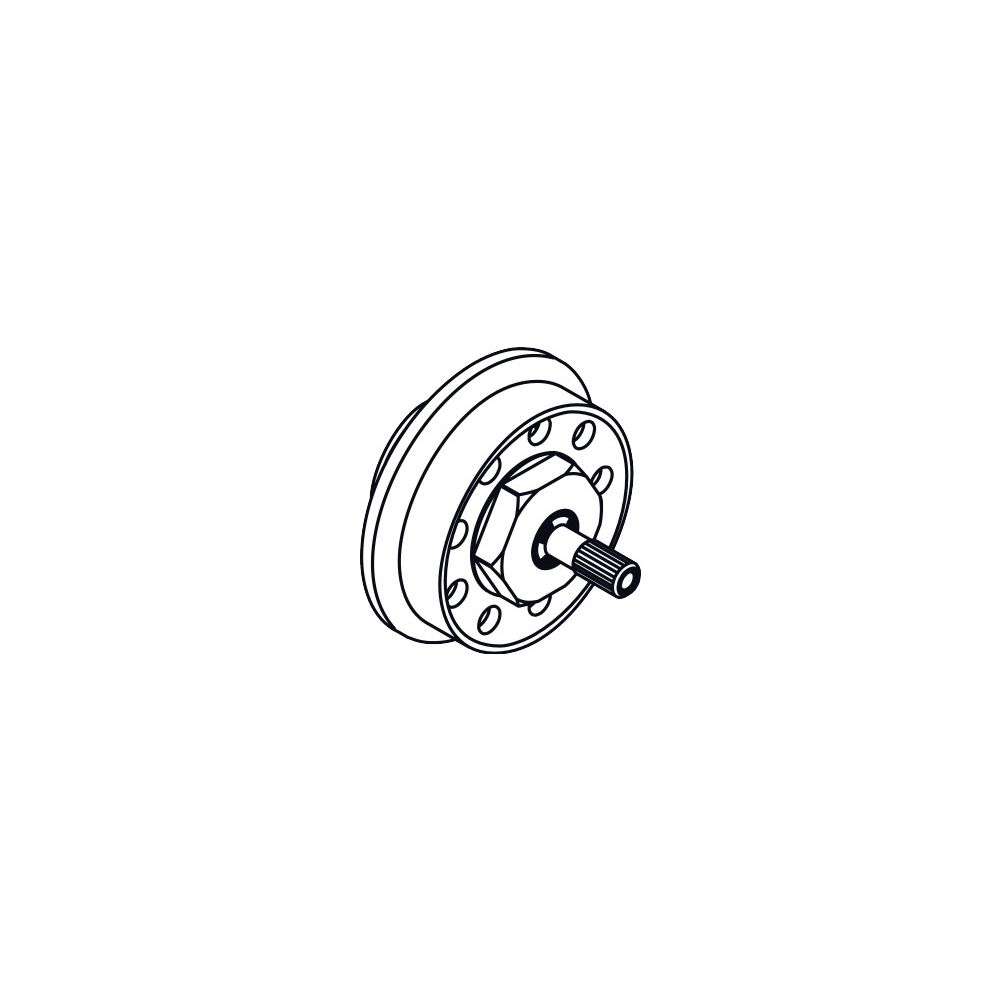 Hansgrohe Rosettenmutter Quattro Fertigset, Chrom, 96489000... HANSGROHE-96489000 4011097461168 (Abb. 2)