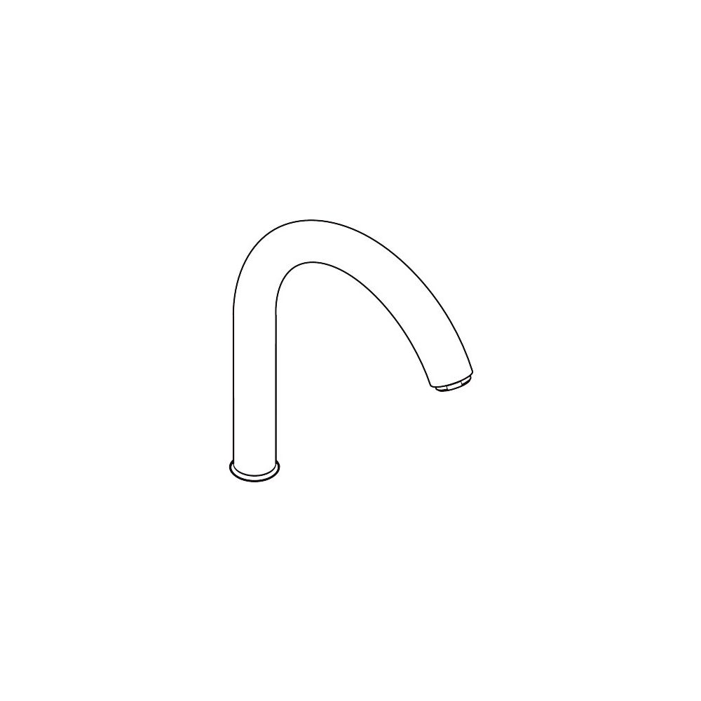 hansgrohe Auslauf für Spültischmischer Standmodell, Edelstahl Optik... HANSGROHE-92830800 4011097580814 (Abb. 2)