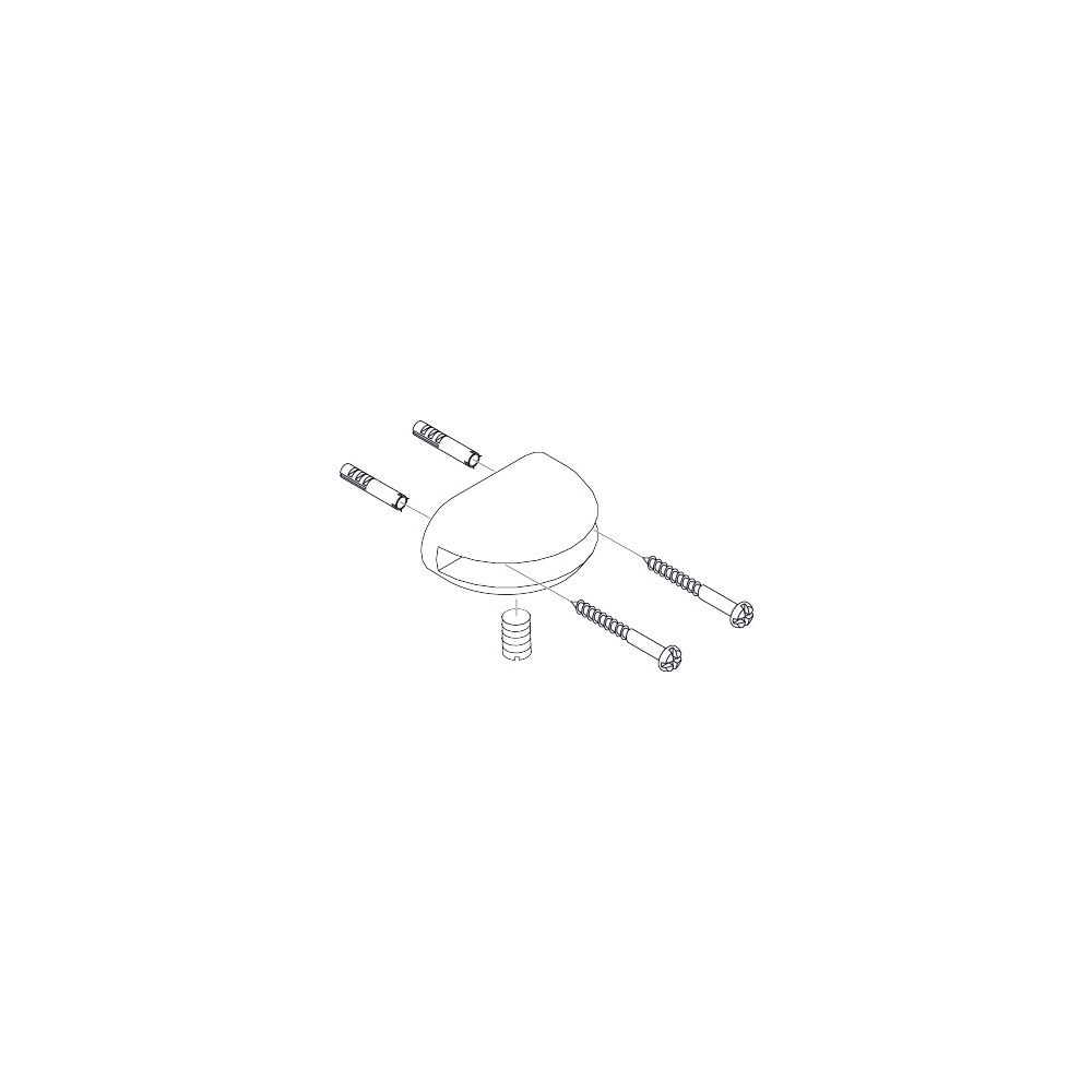 Hansgrohe AXOR Halter für Glasablage, Chrom, 40255000... HANSGROHE-40255000 4011097235592 (Abb. 2)