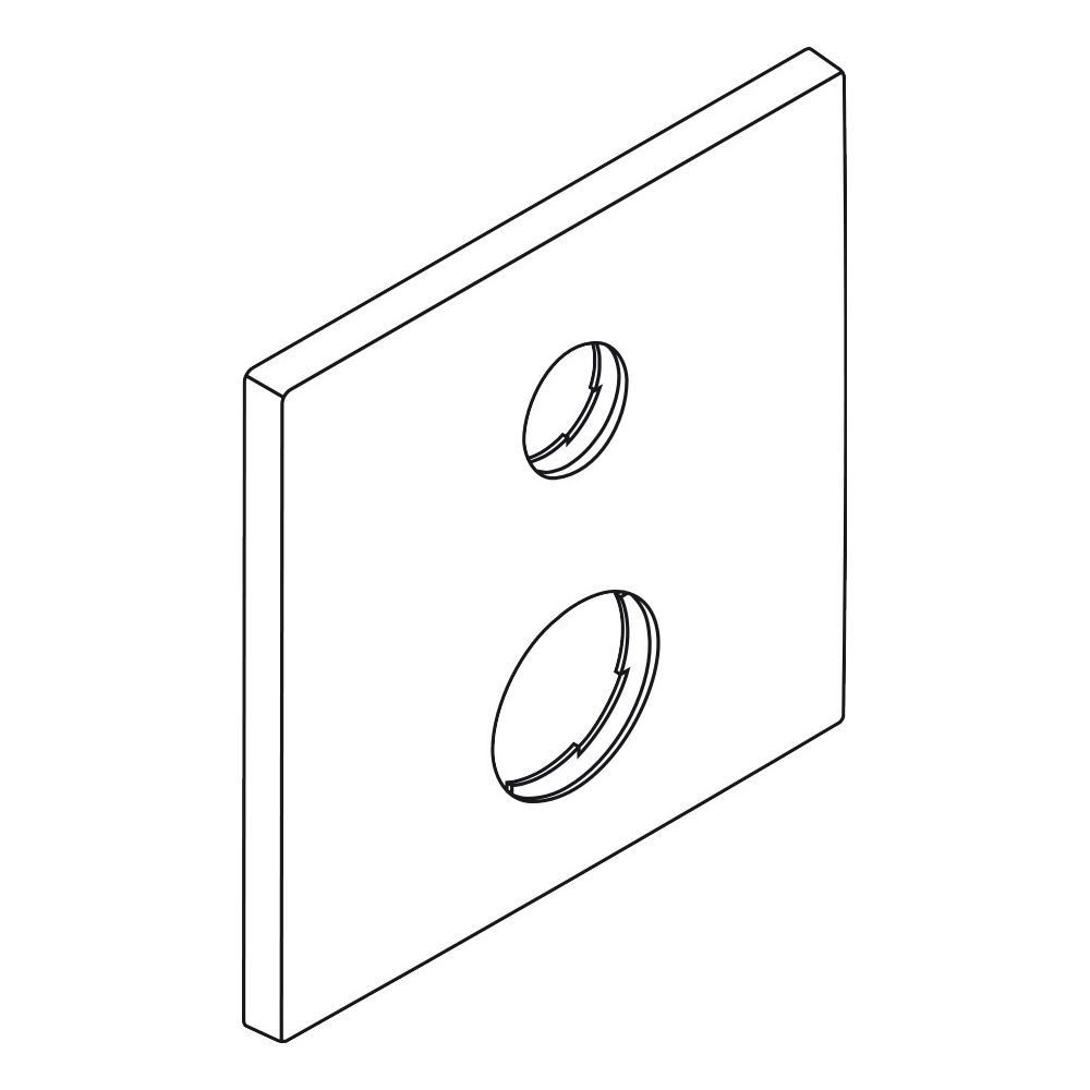Hansgrohe AXOR Rosette für Starck X Wannenmischer, 170x170mm, 97924000... HANSGROHE-97924000 4011097487267 (Abb. 2)