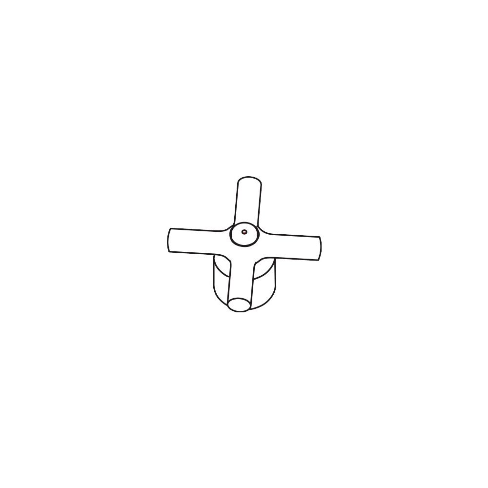 Hansgrohe AXOR Griff für Terrano 2-Griff Waschtischarmatur, Chrom, 37299000... HANSGROHE-37299000 4011097462356 (Abb. 2)