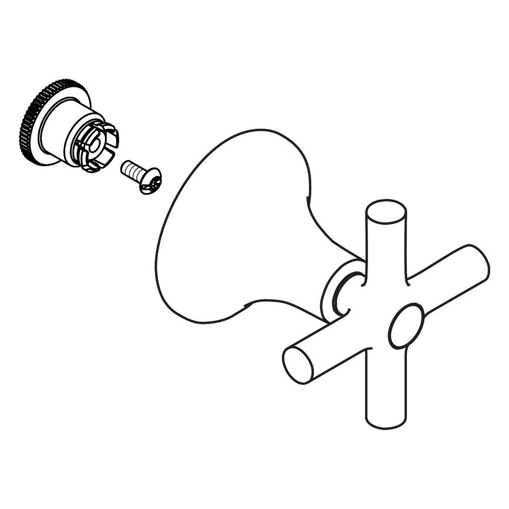 Hansgrohe AXOR Kreuzgriff für Terrano, Chrom, 37995000... HANSGROHE-37995000 4011097511177 (Abb. 2)