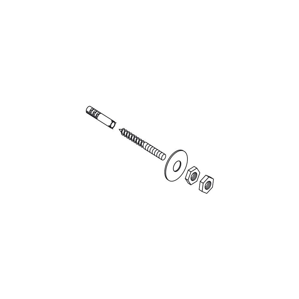 Hansgrohe AXOR Befestigungssatz für Reservepapierhalter, 96343000... HANSGROHE-96343000 4011097461359 (Abb. 2)