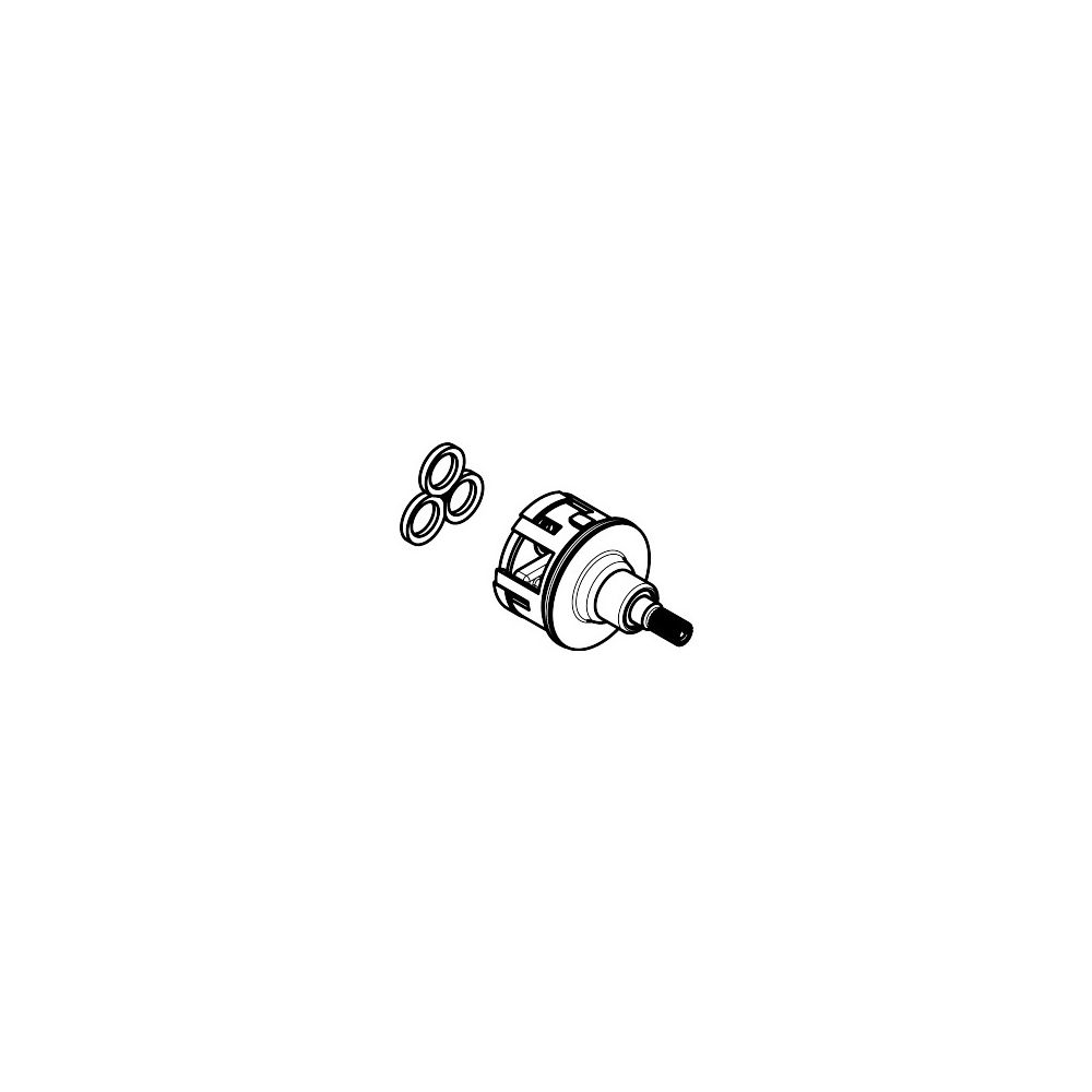 Hansgrohe Einsatz für Trio-Umstellventil, 95509000... HANSGROHE-95509000 4011097687391 (Abb. 2)