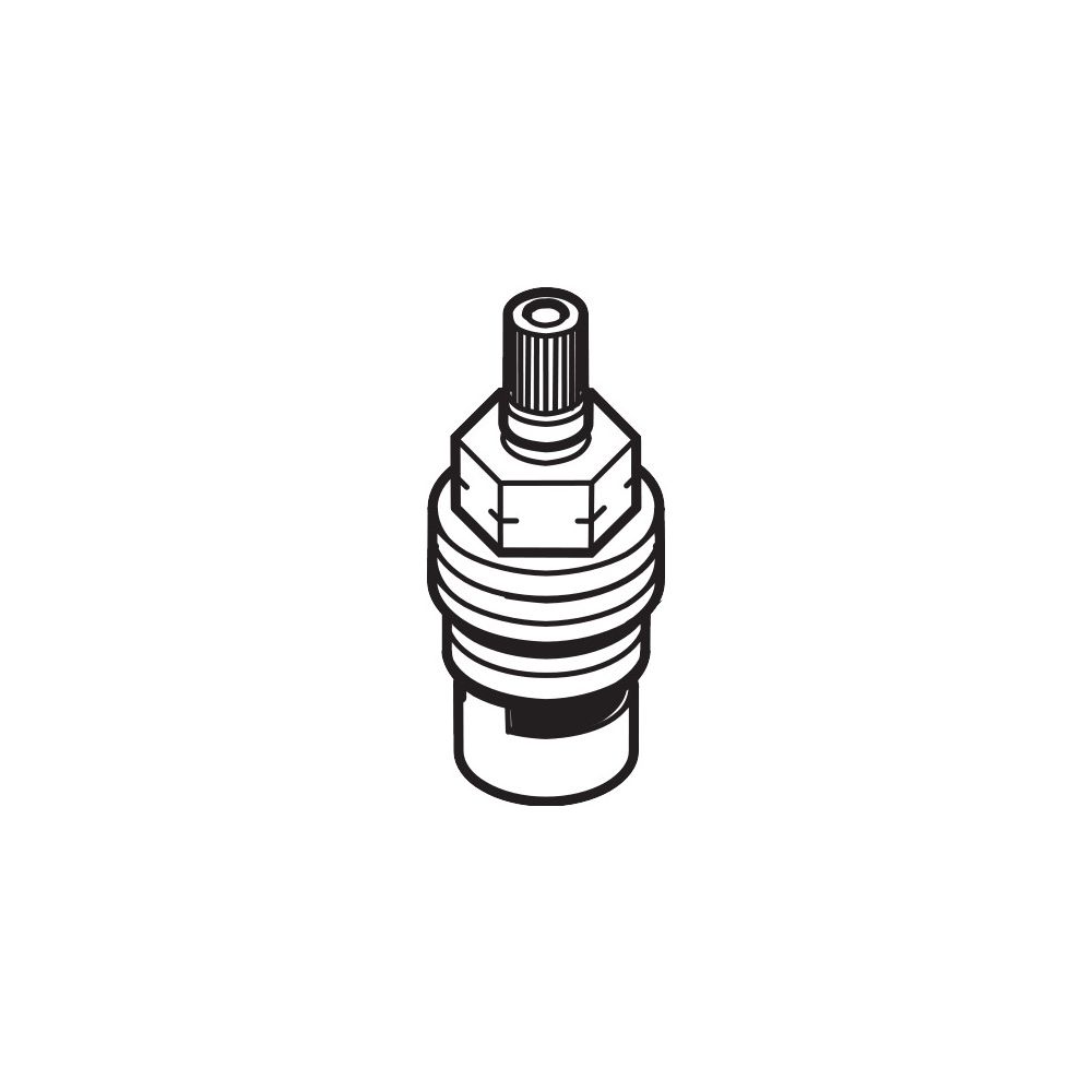 Hansgrohe AXOR Absperroberteil, DN 15 Keramik links schließend 90 Grad, 96351000... HANSGROHE-96351000 4011097399911 (Abb. 2)