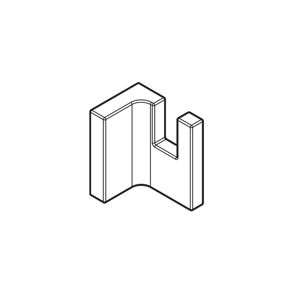 Hansgrohe AXOR Universal Rectangular Handtuchhaken, 60x61mm, Metall, Brushed Black ... HANSGROHE-42611340 4059625422915 (Abb. 5)
