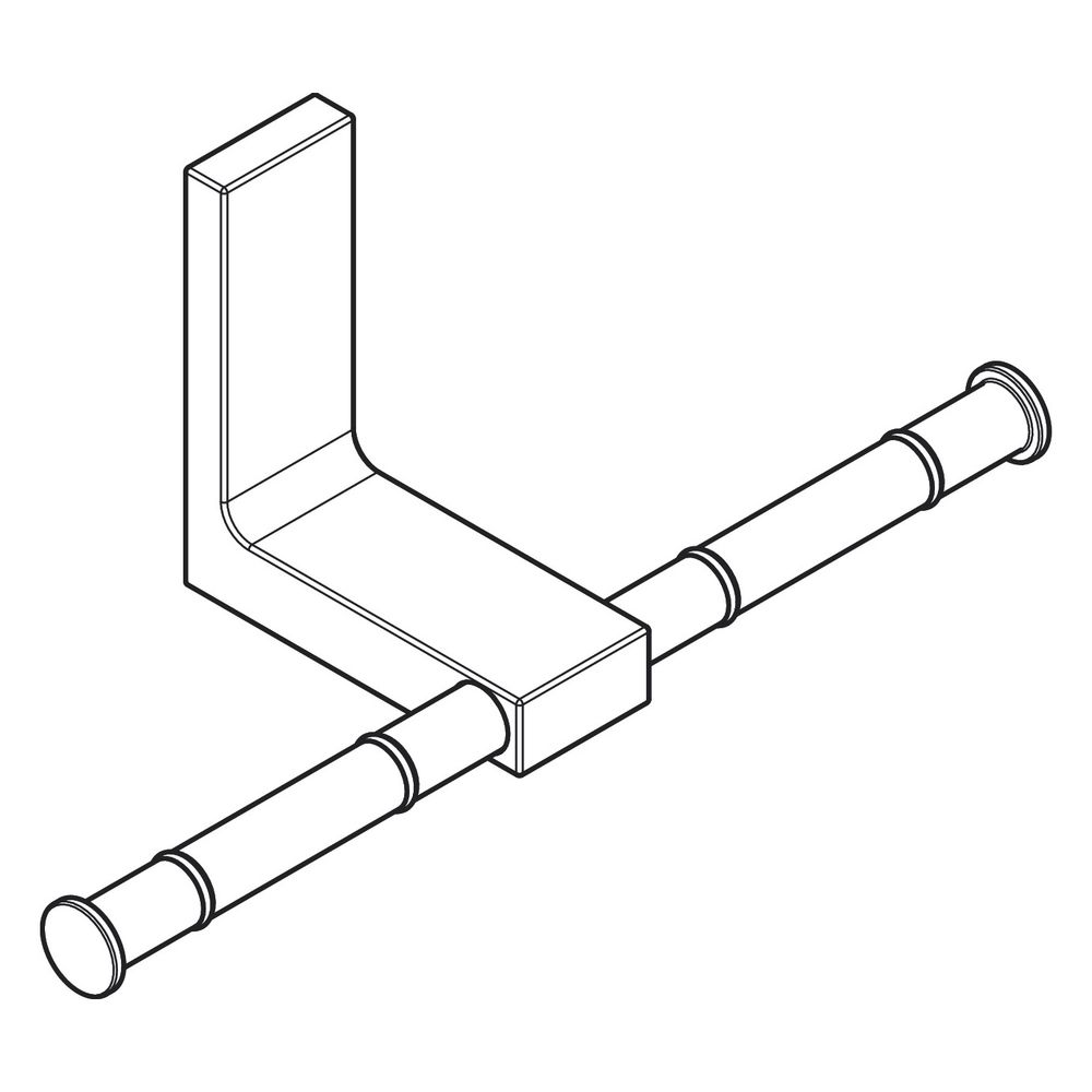Hansgrohe AXOR Universal Rectangular Toilettenpapierhalter doppelt, 110x102mm, Meta... HANSGROHE-42657330 4059625424056 (Abb. 5)