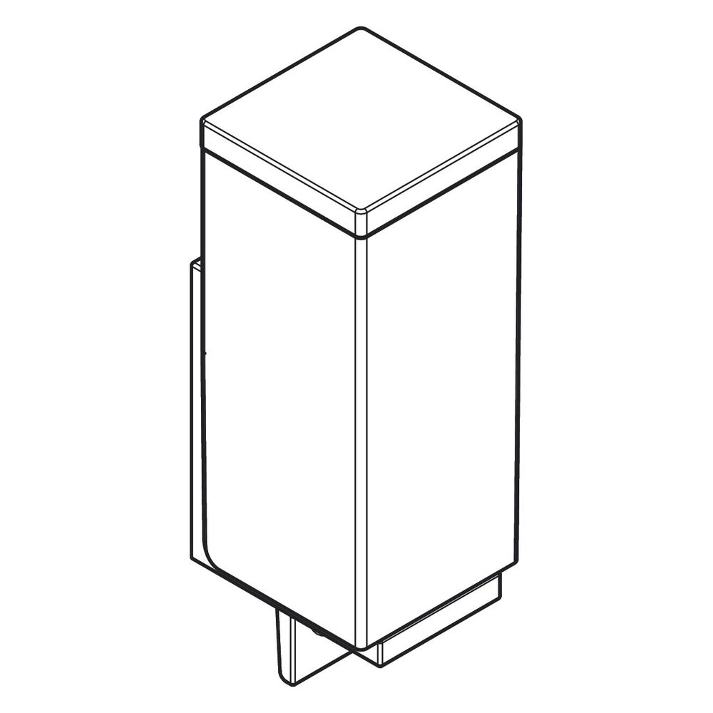 Hansgrohe AXOR Universal Rectangular Lotionspender, 600ml, 0,5ml Dosiermenge , Brus... HANSGROHE-42610950 4059625421826 (Abb. 4)